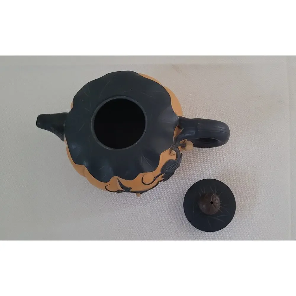YIXING/ZISHA Handmade Clay Tea Pot Pumpkin Design--Gao Jianfang's teapot/Copy
